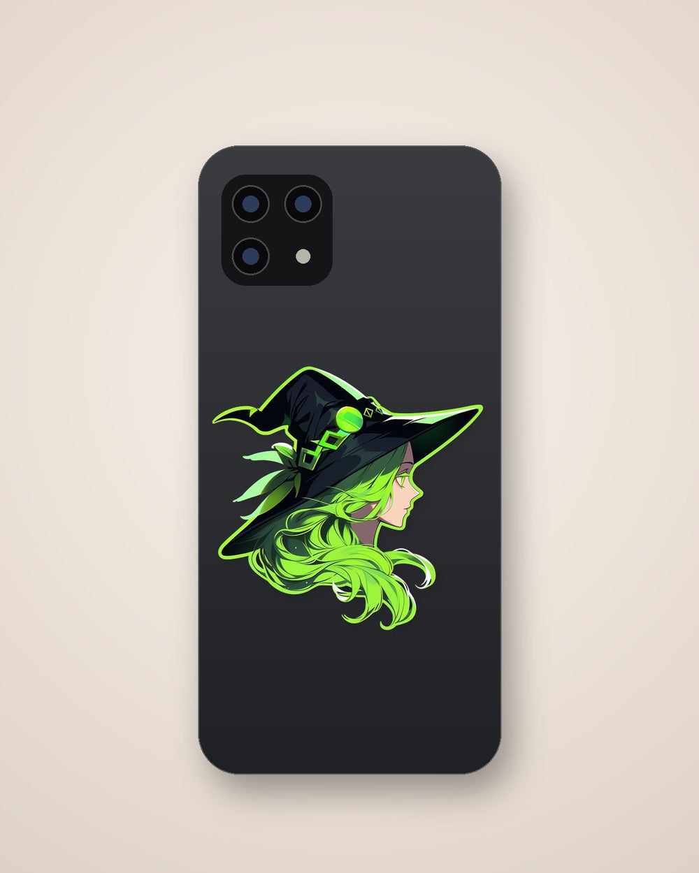 Green Witchy Anime Girl Sticker