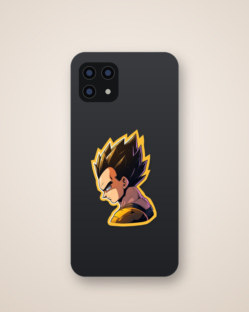 Dragon Ball Vegeta Yellow Stroke Sticker