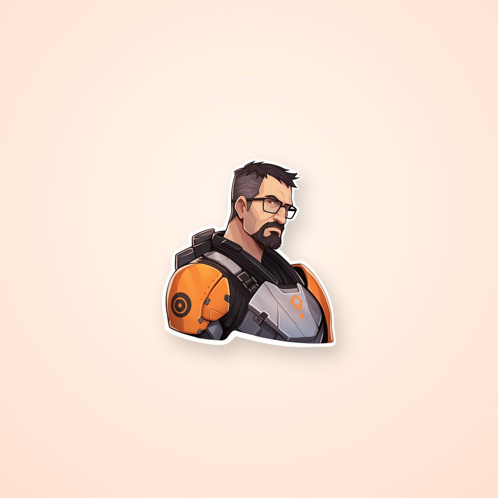Half-Life Gordon Freeman Aesthetic Sticker