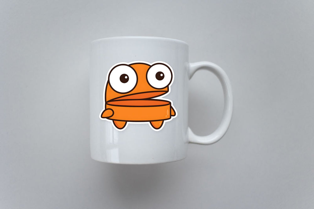 Orange R.E.P.O. Character Sticker