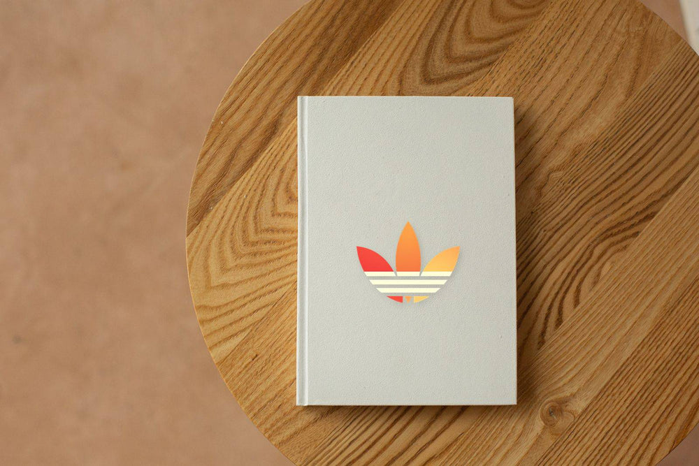 Adidas Retro Logo Colorful Clipart
