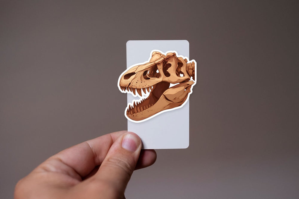 T-Rex Dinosaur Skull Sticker