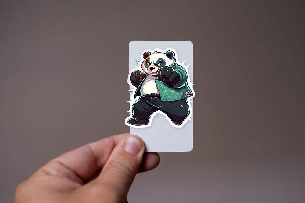Cool Panda Training Strikes Sticker