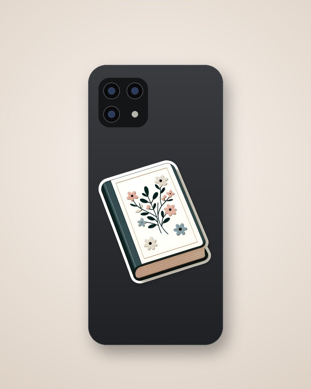 Floral Journal Aesthetic Book Sticker