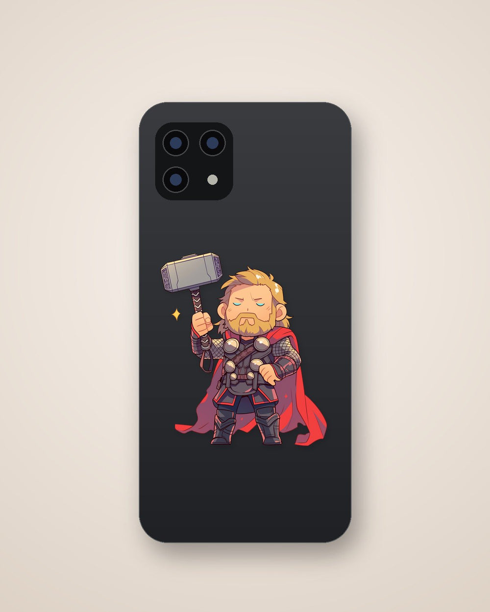 Chibi Thor God of Thunder Sticker
