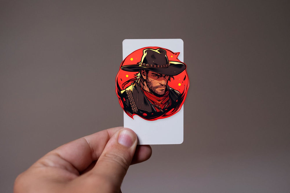 Rdr2 Arthur Red Round Sticker