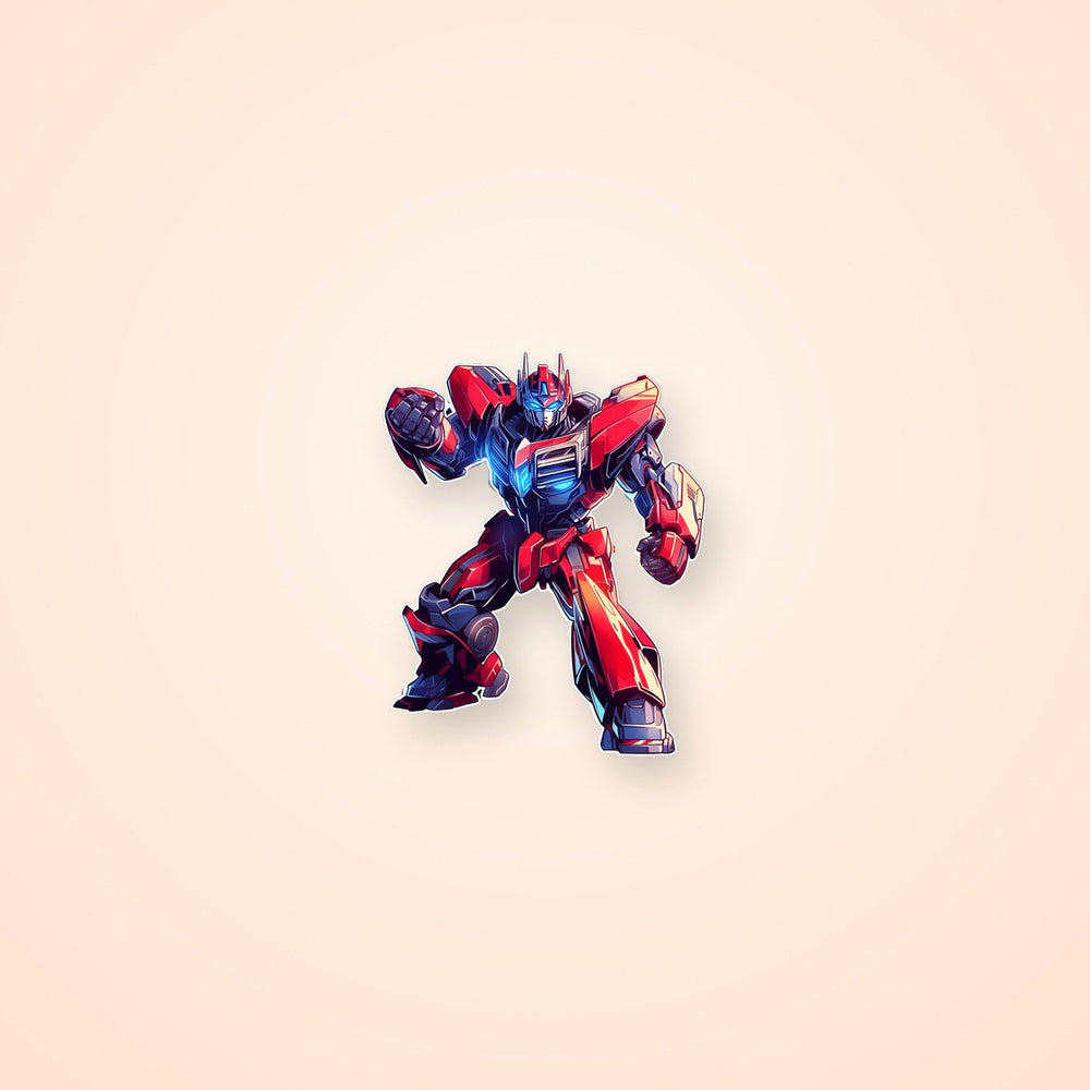 Optimus Prime in Combat Stance Sticker