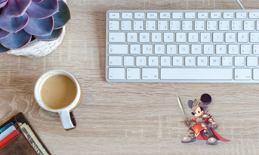 Mickey Mouse Knight Sword Sticker