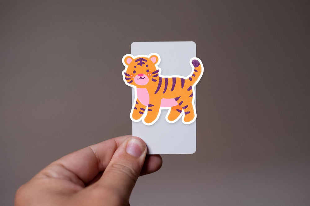 Chibi Tiger Cartoon Animal Sticker