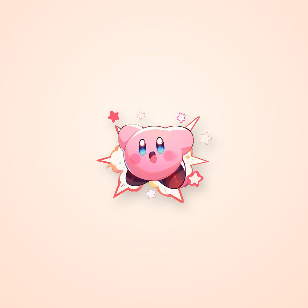 Kirby Jumping Sticker