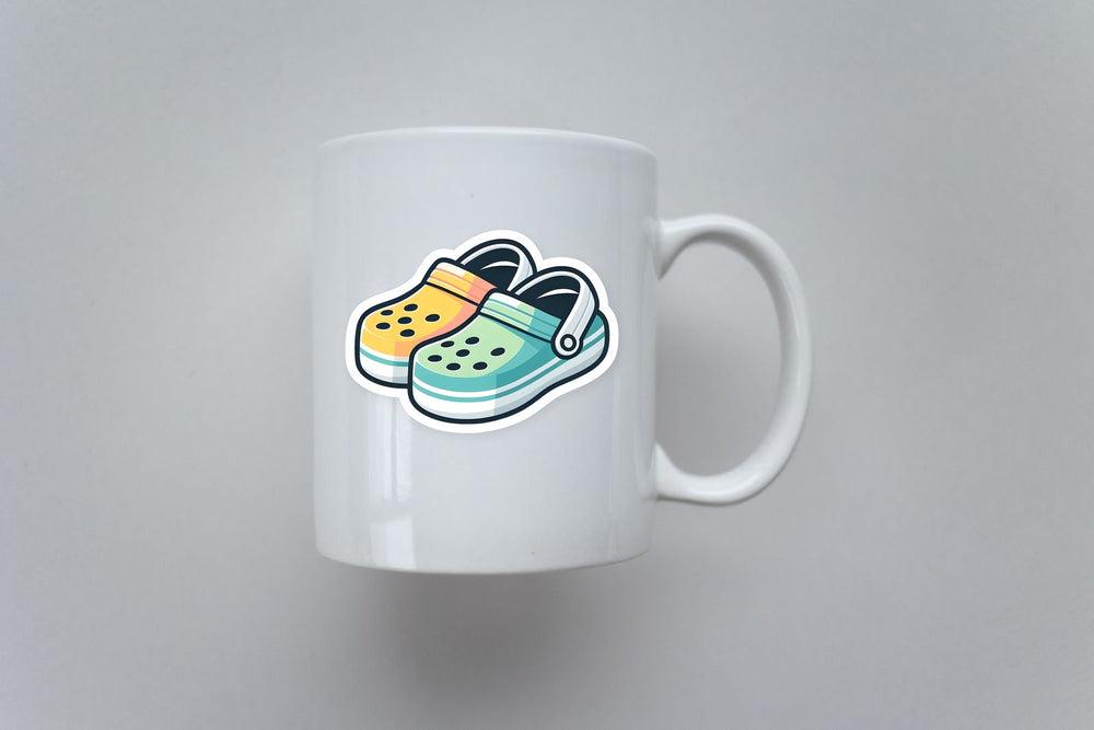 Colorful Crocs Shoes Sticker