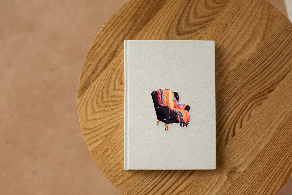 Armchair with a Blanket Sticker