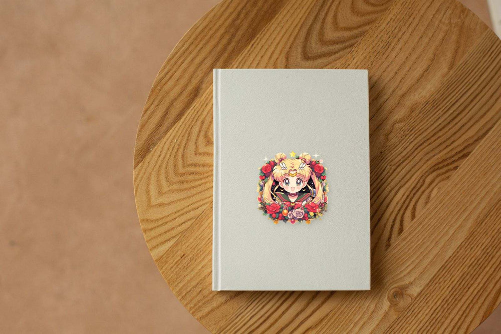 Beautiful Sailor Moon in Flowers Sticker