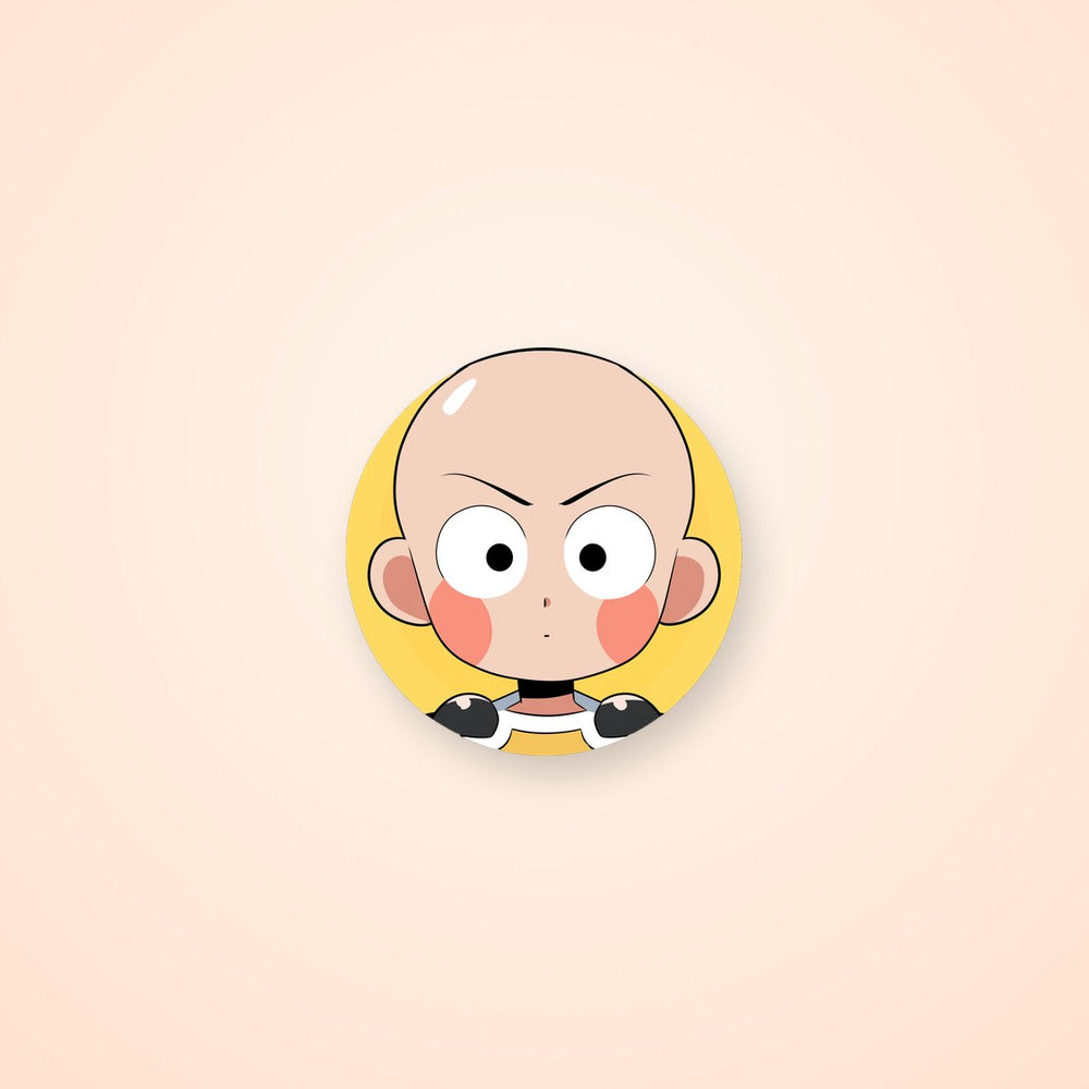 One-Punch Man Saitama Round Sticker