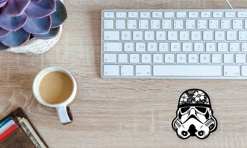 Star Wars Hippie Stormtrooper Sticker