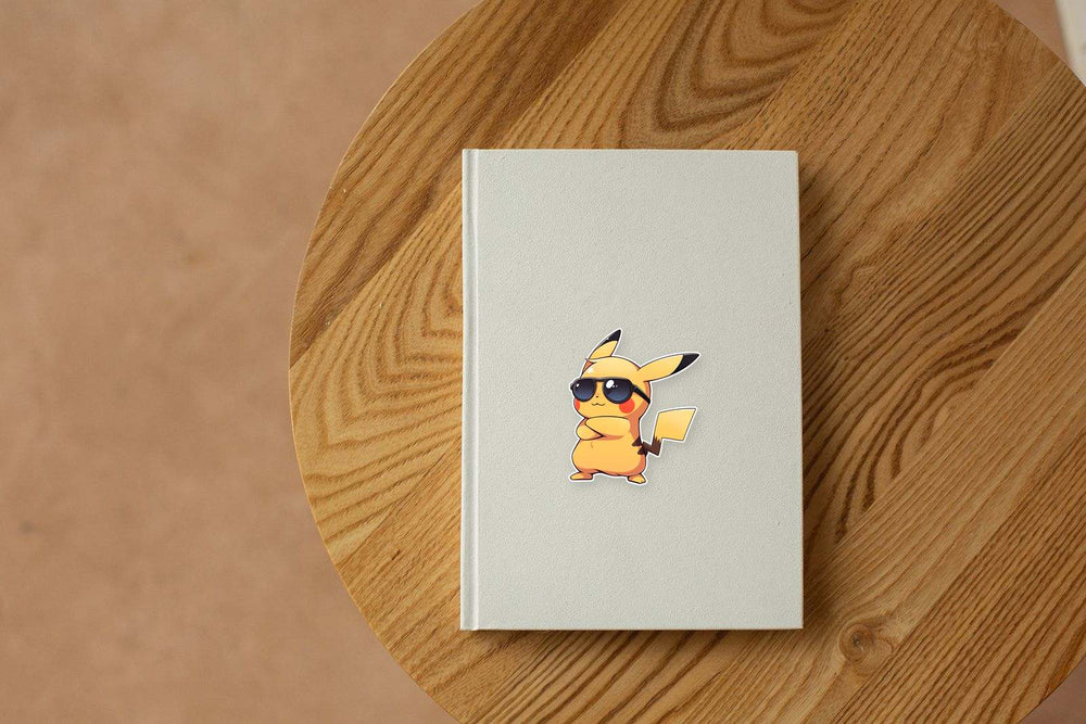 Stylish Pikachu in Glasses PokéMon Sticker