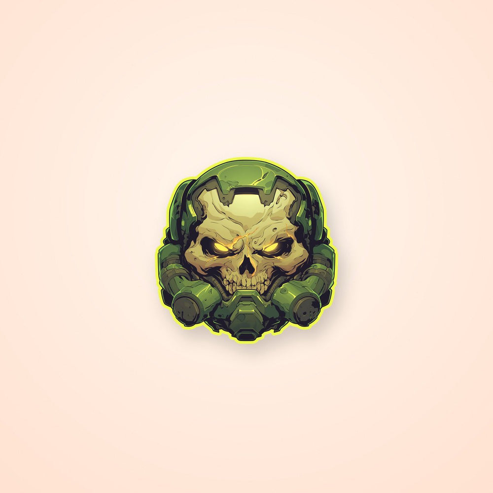 Doom Slayer Skull Sticker