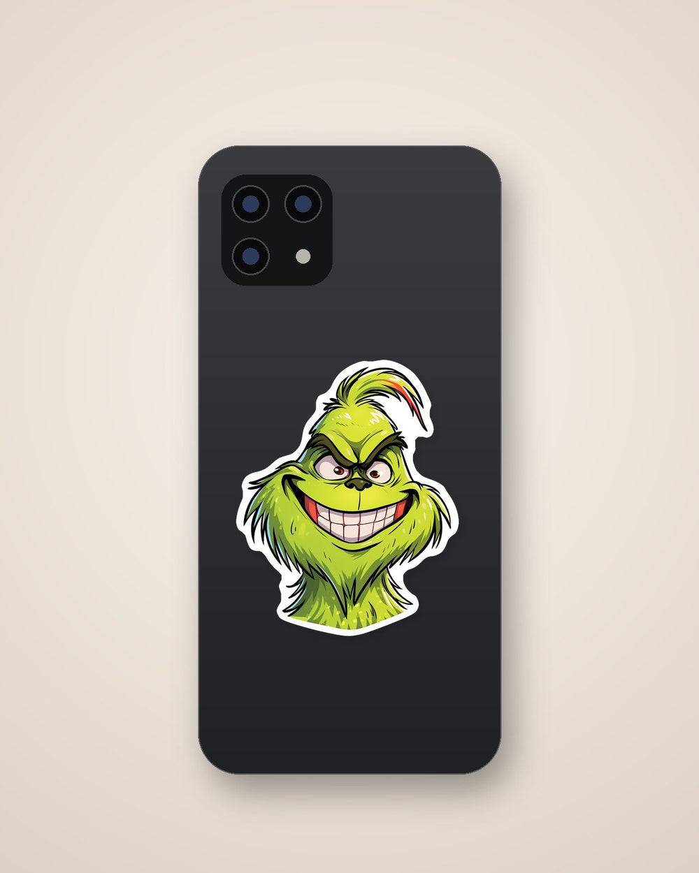 Smiling Grinch Sticker
