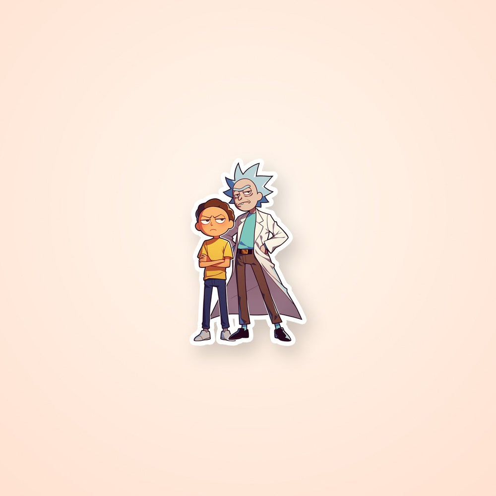 Chibi Rick and Morty Duo Sticker