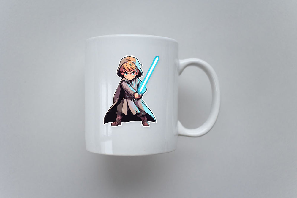 Star Wars Child Jedi with Lightsaber Sticker