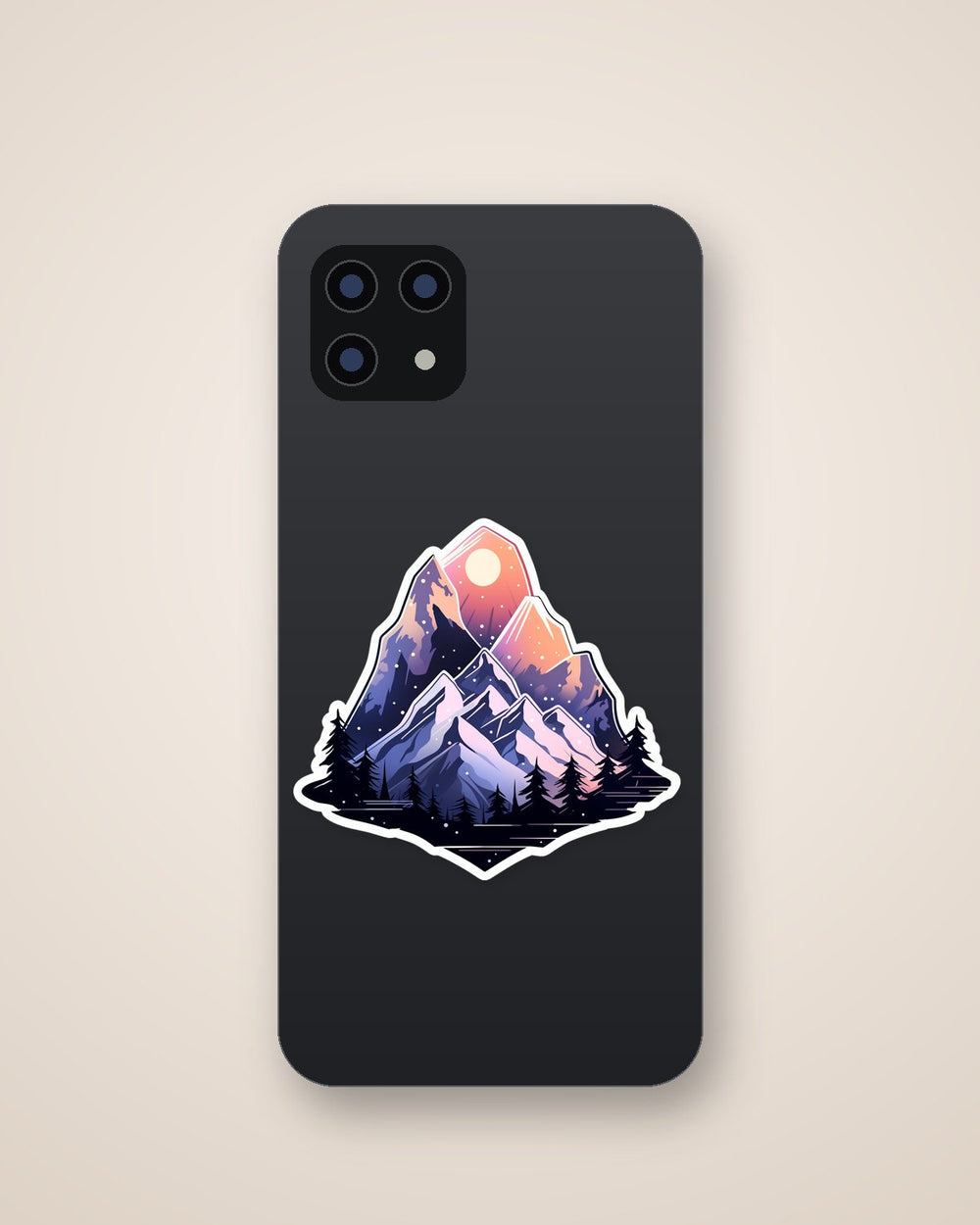 Winter Mountains Aesthetic Sticker