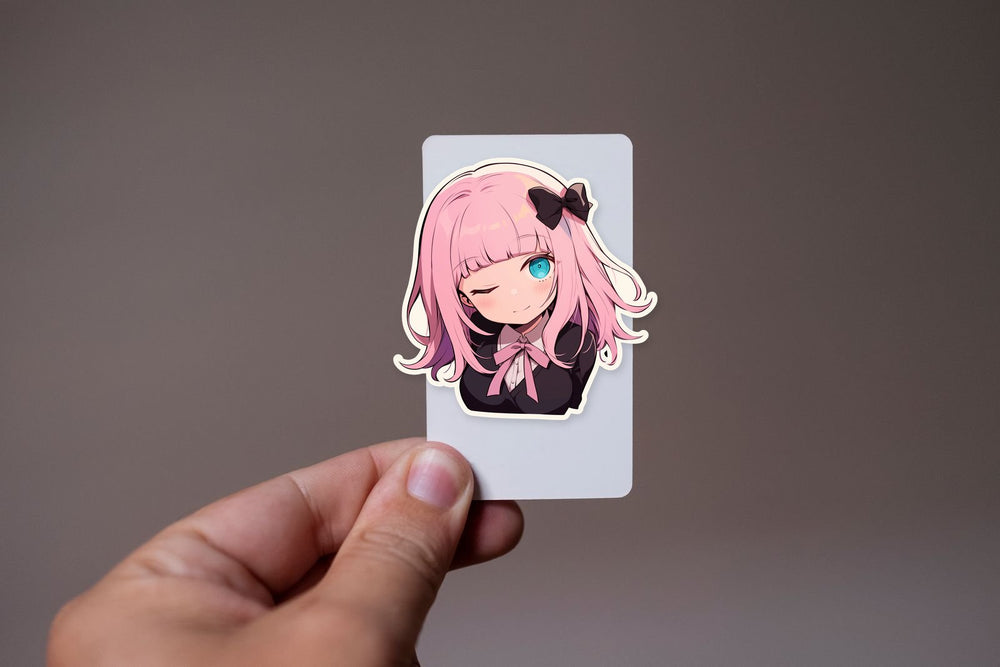 Fujiwara Chika Winking Sticker