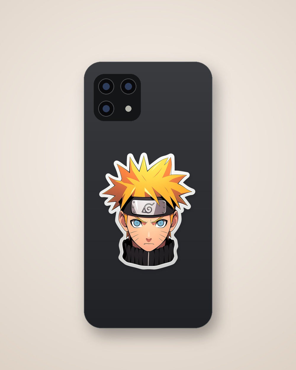 Serious Naruto Head Sticker