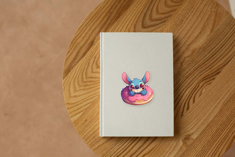 Stitch Donut Pink Sprinkles Sticker