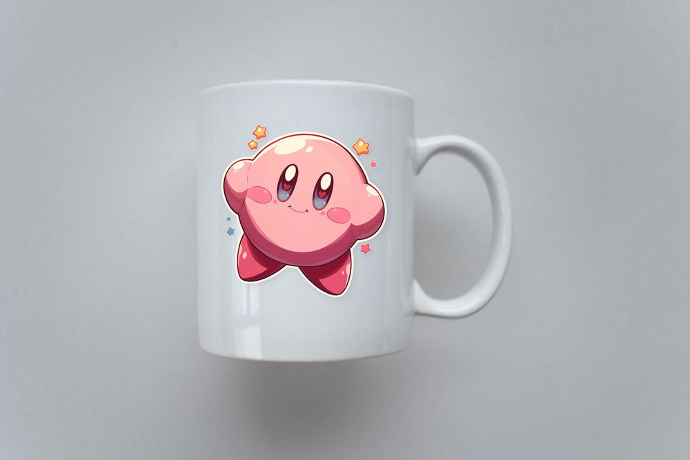 Kirby Happy Pink Star Sticker