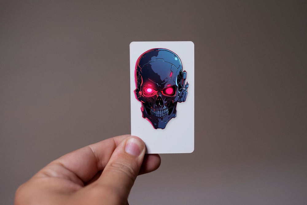 Terminator Skull Head Grim Sticker