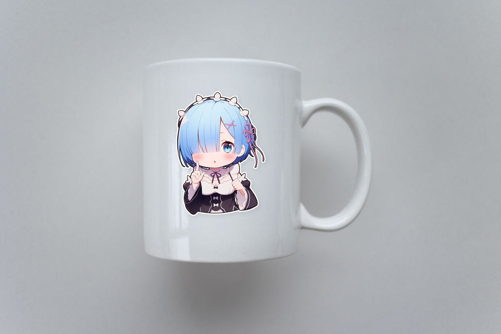 Re:Zero Cute Blue Hair Rem Sticker