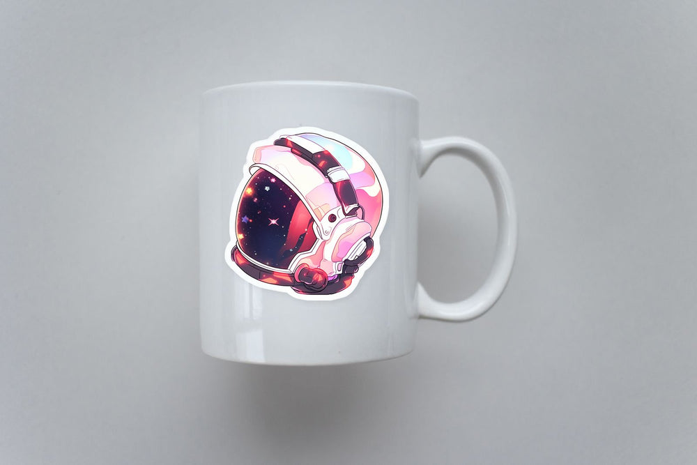 Astronaut Helmet Art Sticker