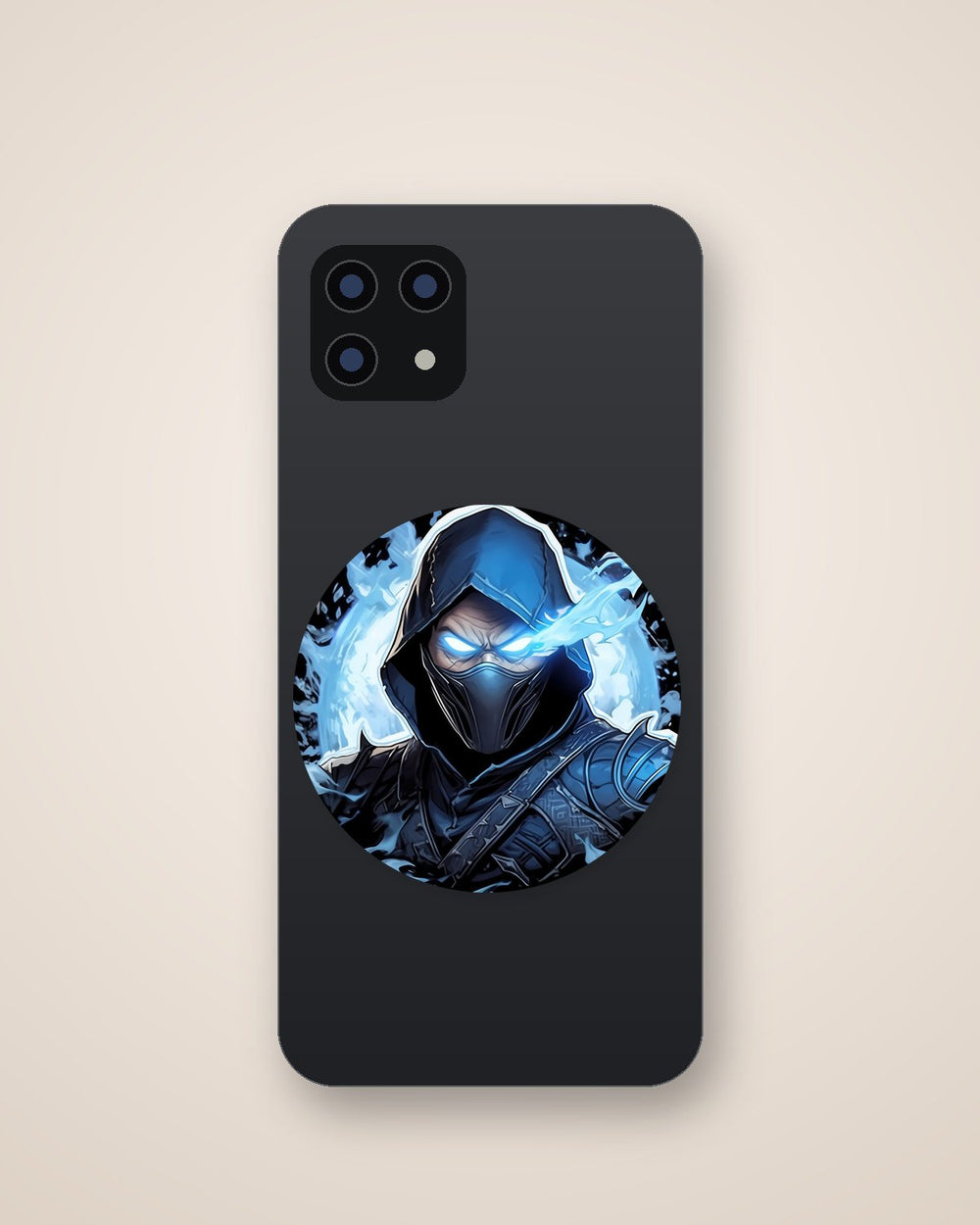 Sub-Zero with Glowing Eyes Round Sticker