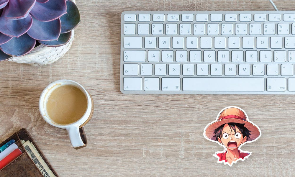 Shocked Monkey D. Luffy Sticker