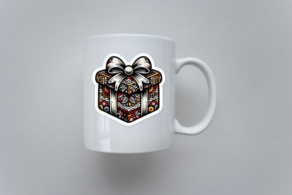 Pattern Christmas Gift Sticker