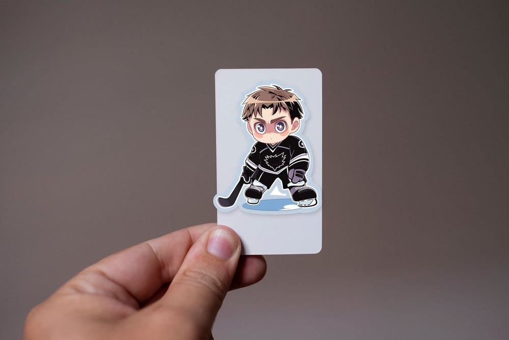 Cute Ice Hockey Player Sticker