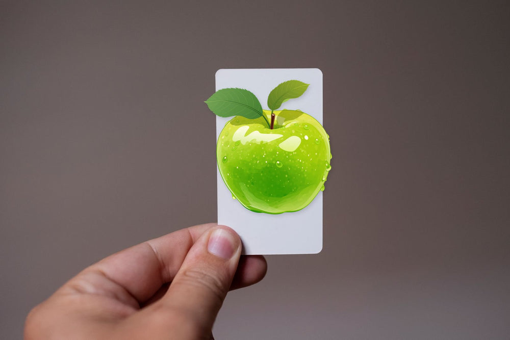Juicy Green Apple Realistic Clipart