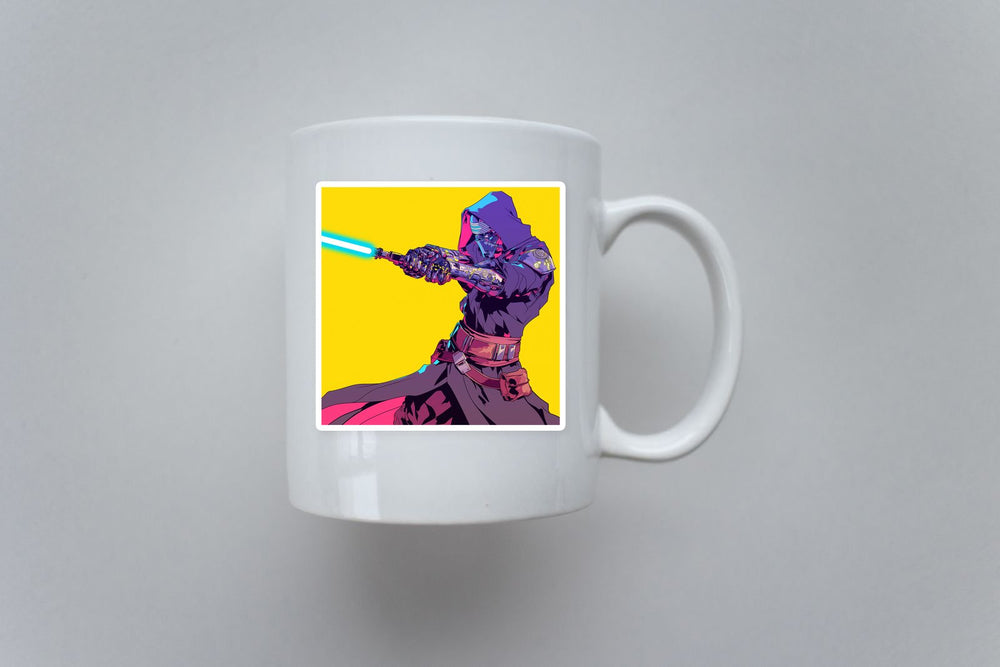 Star Wars Cyberpunk Jedi Warrior Sticker