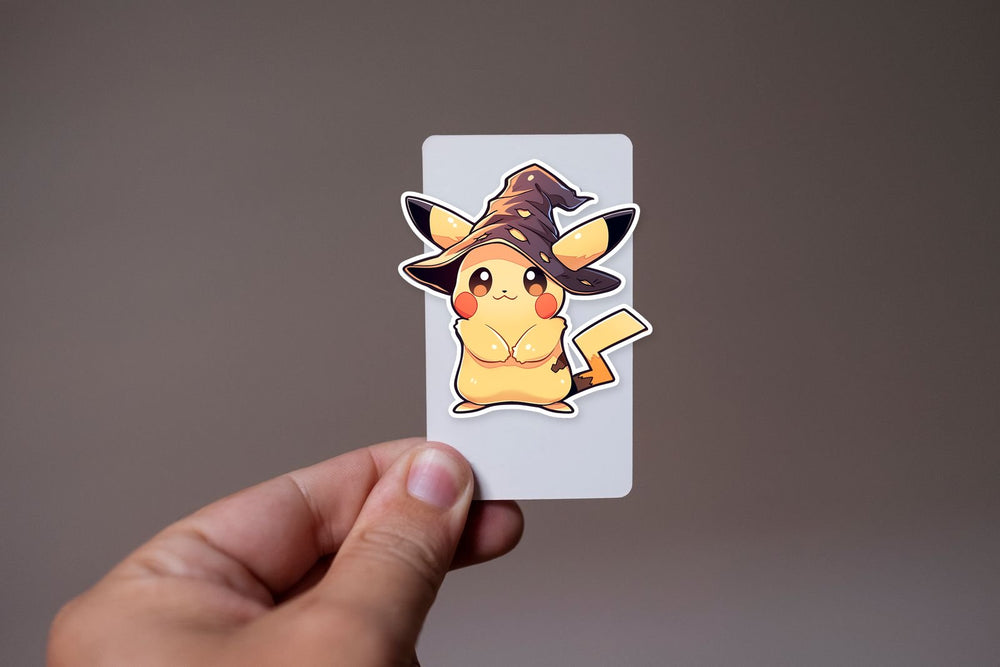 Halloween Pikachu with Witch Hat Sticker