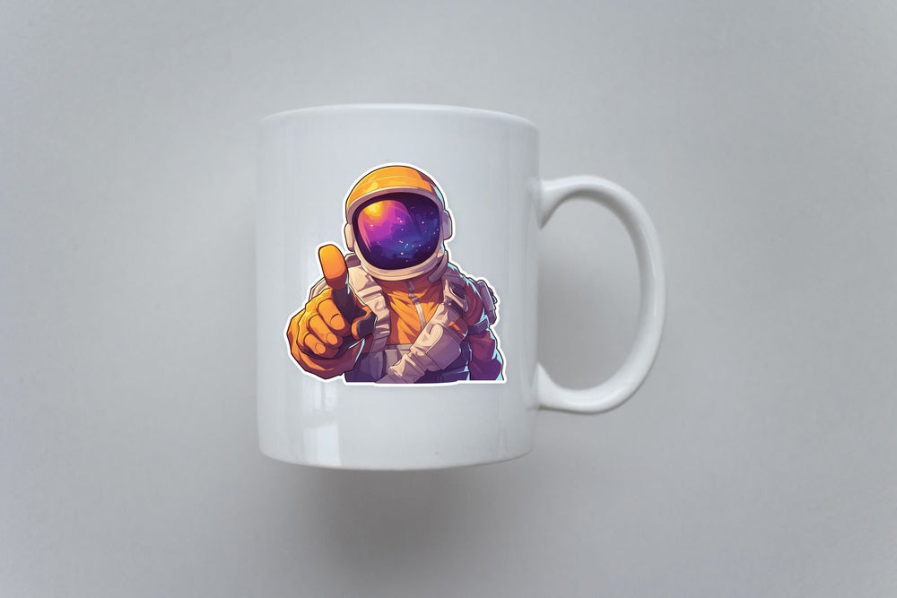 Cool Astronaut Thumbs Up Sticker