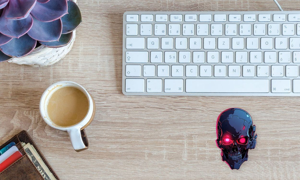 Terminator Skull Head Grim Sticker