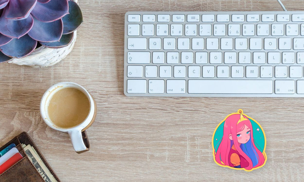 Princess Bubblegum Bored Face Sticker