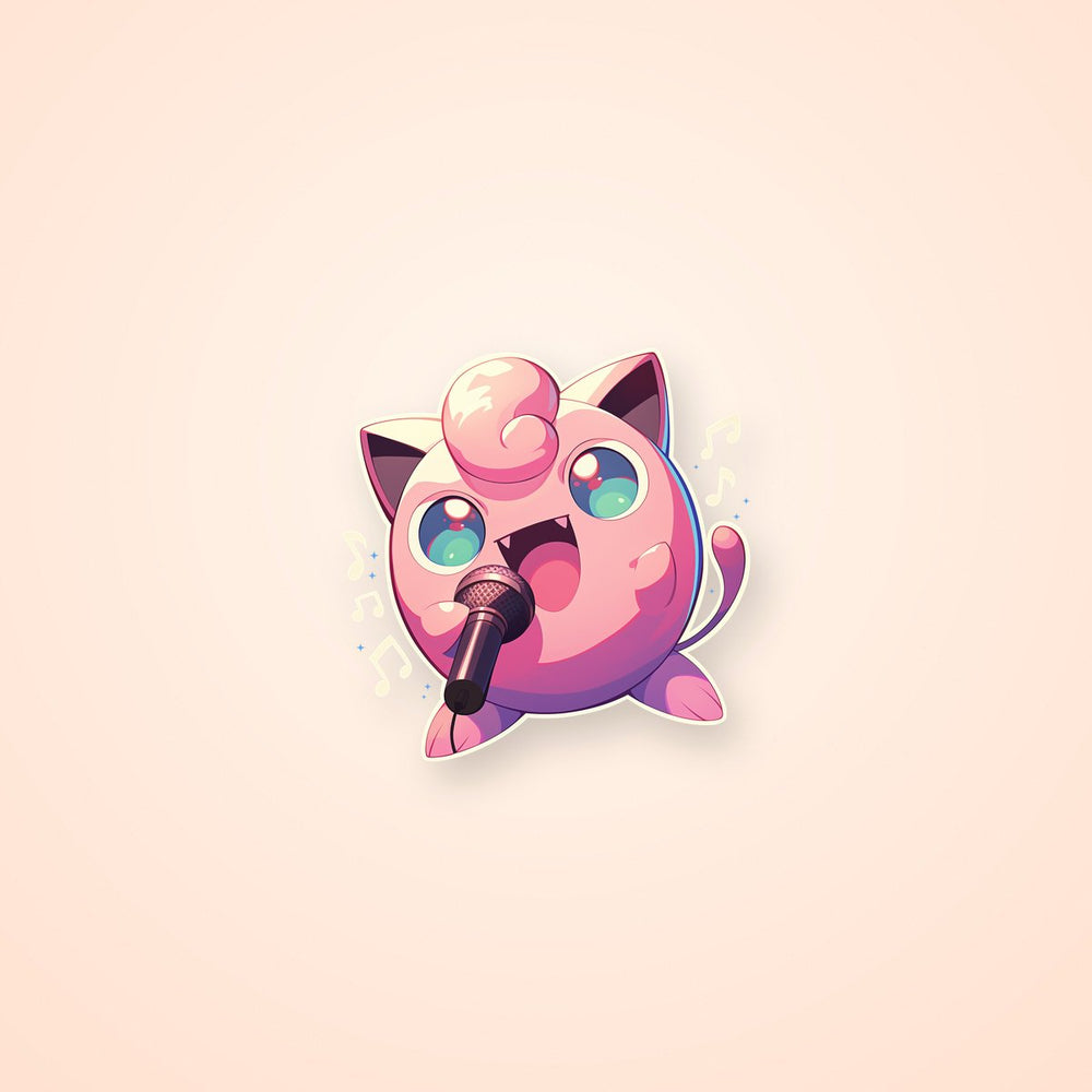 Jigglypuff Singing Pokemon Sticker