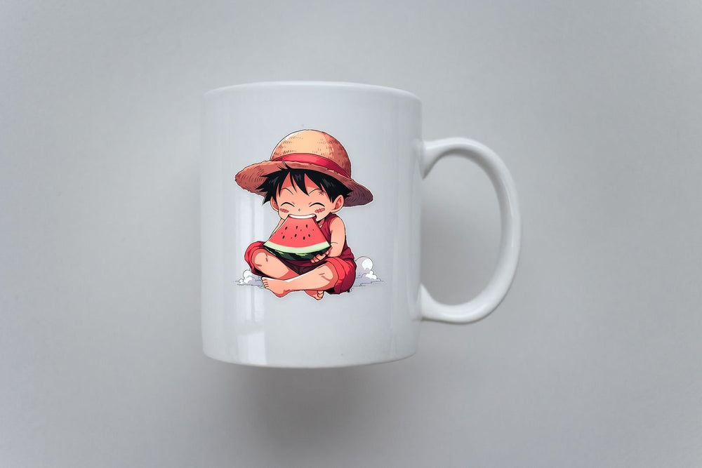 Monkey D. Luffy Eating Watermelon Sticker