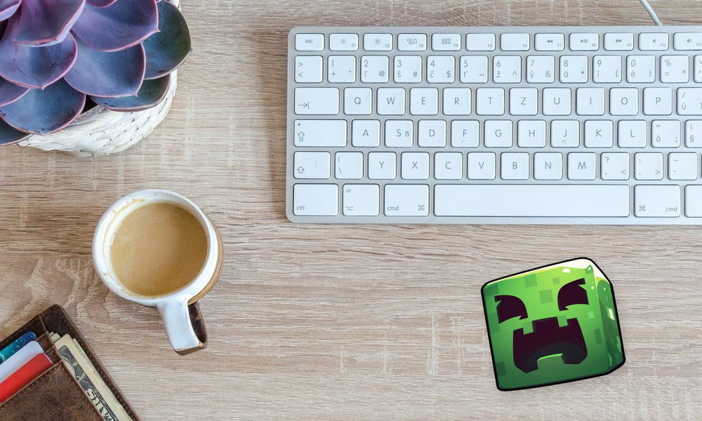Minecraft Creeper Square Sticker