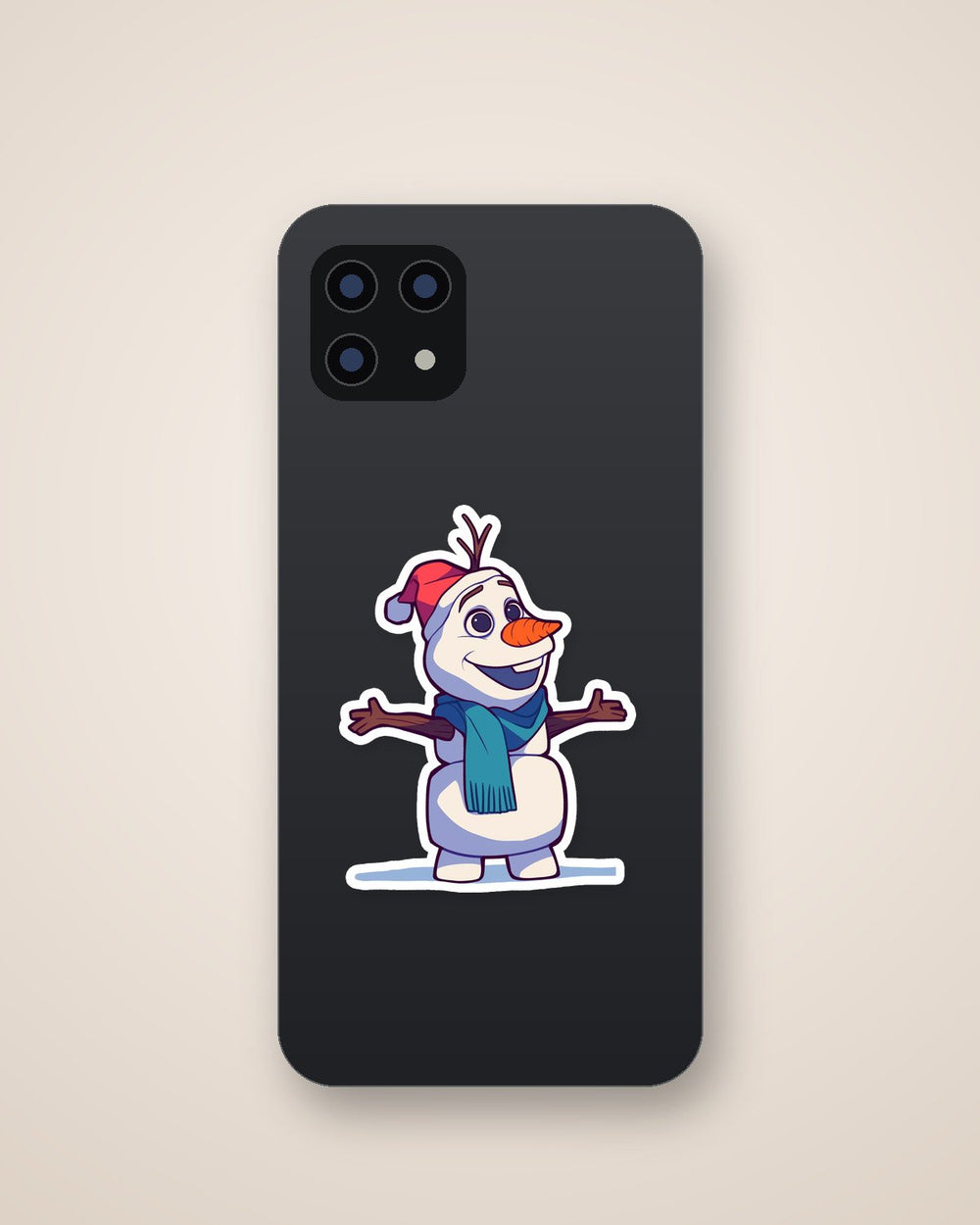 Olaf Smiling Christmas Frozen Sticker