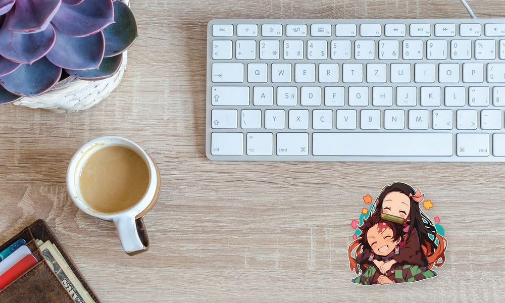 Tanjiro and Nezuko Demon Slayer Sibling Sticker