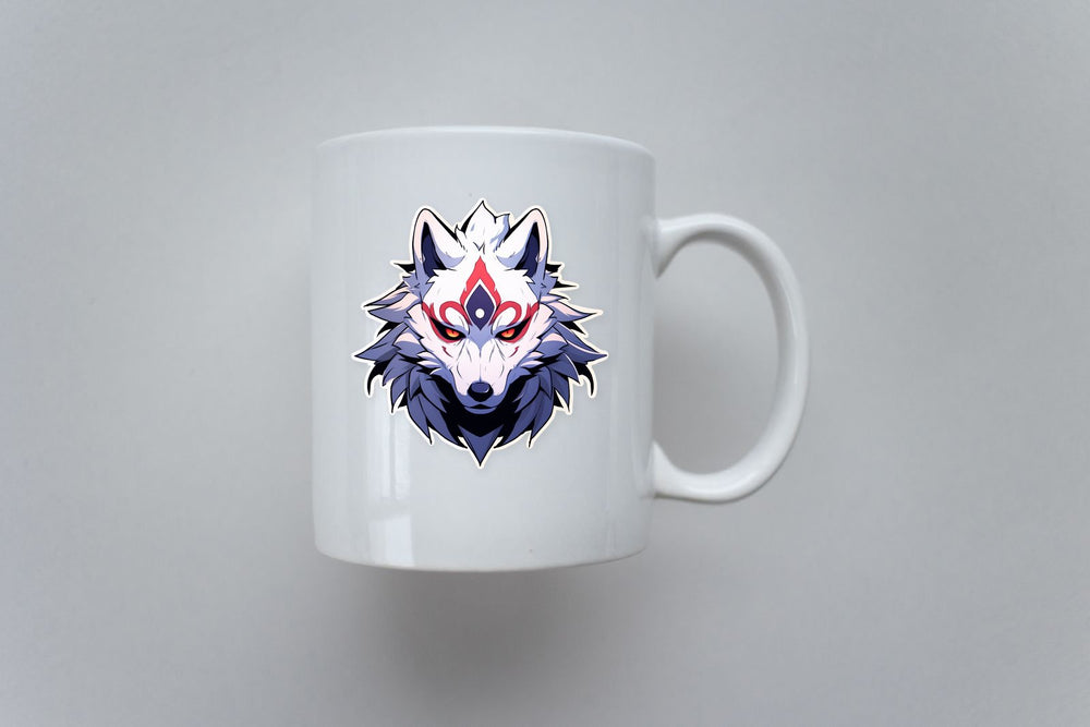 Kitsune Fox Head Sticker