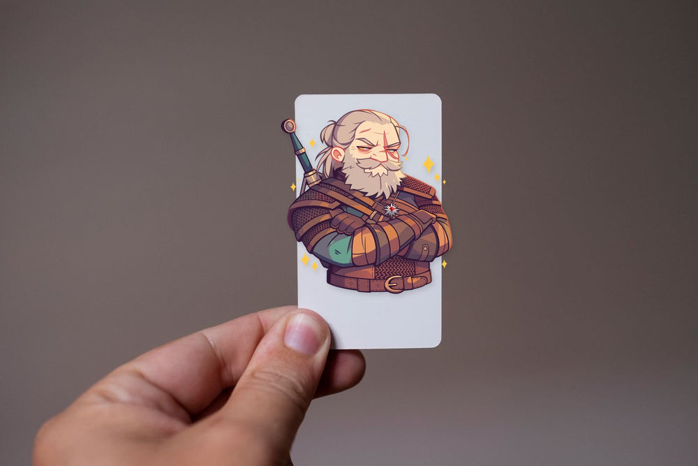 Serious Witcher Geralt Sticker
