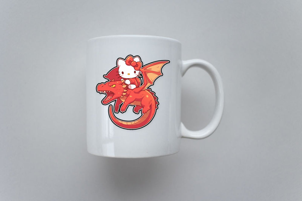 Hello Kitty Dragon Rider Sticker